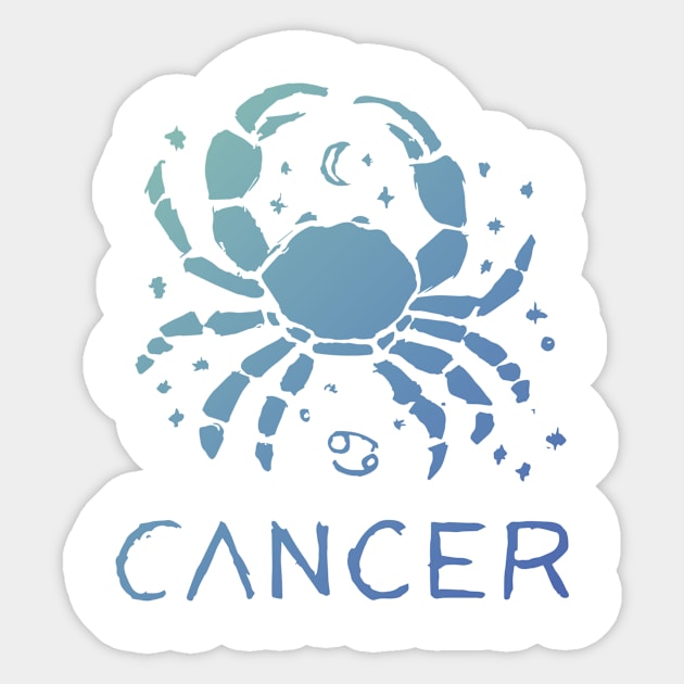 Cancer Sticker by Very Simple Graph